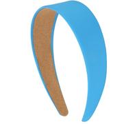 VELSCRUN Cerchietti per capelli blu mare per donne e ragazze, 4,1 cm, in raso setoso, per Halloween, da donna, per vacanze, fascia sottile, tinta unita, semplice, cosplay, accessori per capelli per