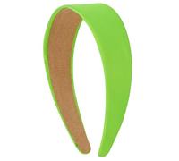VELSCRUN Cerchietti verdi per donne e ragazze, 4,1 cm, in raso setoso, per Halloween, per donne, vacanze, fascia sottile, tinta unita, semplice, cosplay, accessori per capelli per madri e sorelle