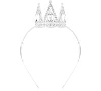 Velscrun Tiara argentata con cristalli, corone da donna, diadema da principessa per ragazze, corona per Halloween, principessa Quinceanera, copricapo per compleanno, ballo, sposa, matrimonio, concorso