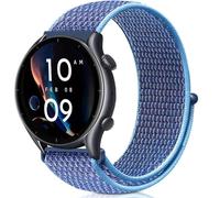 VELULYX cinturino elastica nylon compatibile Amazfit GTR 47mm/GTR 2/GTR 2e/GTR 3/GTR 3 Pro/GTR 4/GTR 4 Pro/Stratos 3/2, cinturino elastica 22MM per Xiaomi Watch S1/S1 Active/Xiaomi Mi/Watch S3/Watch 2
