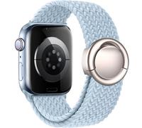 VELULYX cinturino intrecciata Solo Loop compatibile con Apple Watch 38mm 40mm 41mm 42mm 44mm 45mm 46mm 49mm, cinturino elastico fibbia rotonda per iWatch Serie 10 9 8 7 6 5 4 3 Ultra 2 1 SE