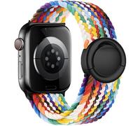 VELULYX cinturino intrecciata Solo Loop compatibile con Apple Watch 38mm 40mm 41mm 42mm 44mm 45mm 46mm 49mm, cinturino elastico fibbia rotonda per iWatch Serie 10 9 8 7 6 5 4 3 Ultra 2 1 SE