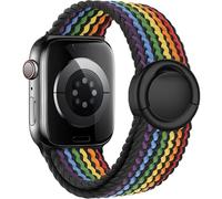 VELULYX cinturino intrecciata Solo Loop compatibile con Apple Watch 38mm 40mm 41mm 42mm 44mm 45mm 46mm 49mm, cinturino elastico fibbia rotonda per iWatch Serie 10 9 8 7 6 5 4 3 Ultra 2 1 SE