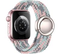 VELULYX cinturino intrecciata Solo Loop compatibile con Apple Watch 38mm 40mm 41mm 42mm 44mm 45mm 46mm 49mm, cinturino elastico fibbia rotonda per iWatch Serie 10 9 8 7 6 5 4 3 Ultra 2 1 SE