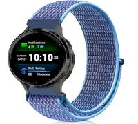 VELULYX Nylon Sport Loop cinturino Compatibile con Garmin Venu 2S/Venu 3S/Vivomove 3S/Vivoactive 4S, 18MM cinturino elastica per Fossil Gen 6/5E/3/4/Withings Steel HR 36mm/ScanWatch 2 38mm