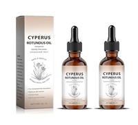 Velura cyperus rotundus olio, olio di cyperus rotundus per la depilazione, riduce la crescita dei peli del corpo indesiderato e la pelle levigante, oli essenziali naturali per (2Pcs)