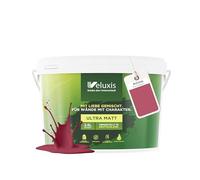 Veluxis® pittura murale rosa per interni - 2,5 litri i copertura 1, senza striature, antigoccia e vernice ecologica priva di VOC - (Rosy Raspberry)