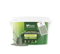 Veluxis® pittura murale verde per interni - 2,5 litri i copertura 1, senza striature, antigoccia e vernice ecologica priva di VOC - (Lovely Time)