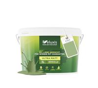 Veluxis® pittura murale verde per interni - 5 litri i copertura 1, senza striature, antigoccia e vernice ecologica priva di VOC - (Zippy Zucchini)