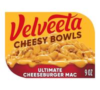 Velveeta Cheesy Bowls Ultimate Cheeseburger Mac Microonde Meal, vassoio da 260 ml