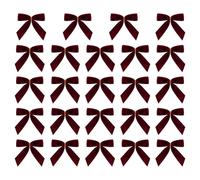 Velvet Bows Ornaments - Decorative Holiday Bows | Velvet Ribbon For Garlands, Crafts, Weddings, Parties, Candy Bags, Front Door, Garden & Seasonal Holiday Decoration Accents