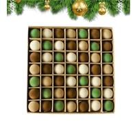 Velvet Christmas Balls | Flocked Christmass Tree Hanging Decorations Assortment | Shatterproof Ornaments for Family Friends Colleagues Holiday Celebrations Party Wedding Venues Wreath Door