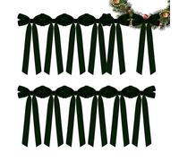 Velvet Christmas Bows - 12 Pieces Holiday Velvet christmas tree Bows for Home Wreath Mantel Wall Decor