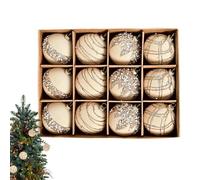 Velvet Christmas Ornaments Balls - Luxury Tree Decorations Set, Soft Matte Baubles, Elegant Hanging Spheres with Gold Caps | Festive Holiday Décor for Home, Tree, Party, Living Room, Mantel, Wedd