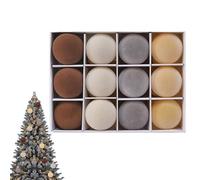 Velvet Christmas Ornaments Balls - PET PA 6cm | Velvet Christmas Ornaments Balls, Bulk VeļvetBalļsDecoration Sets | Čhristmas Decorative Hangings Baubles for Window Tree Wall