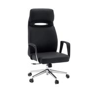 VELVET ECO - Poltrona professionale Rotoli di moquette cromo Nero