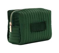 Velvet Making-Up Pocket-Vet-Vet Travel Culture Borse Organizzatore di Trucco da Viaggio con Cerniera | imperdibile Viaggio Organizzazione di Trucco per Le Donne Ragazze per Viaggi, Verde, 22 x 15 x 16