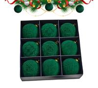 Velvet Natale, ornamenti a, decori per le vacanze per la stagione, infranto con ciondolo leggero, palline per le vacanze invernali decorazioni per feste esterne interne e celebrazione 3.94x11.81