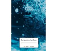 Velvet Ocean: Abstract Liquid Composition Notebook | 120 Pages, 6x9 Size | Aesthetic Marble Journal for Notes, Writing & Creativity