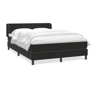 Velvet Upholstered Divan Bed With Pocket Sprung Mattress 160x210cm Adjustable Headboard Slatted Base Black Complete Bed Frame Set With Pillow Mattress Topper For Comfortable Sleep And Back Support