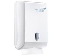 Velvet ZZ Dispenser di asciugamani pieghevole/Per Ufficio/Per Bagno/Per Servizi igienici/Per Parete/Elegante/Igiene/ABS/Bianco