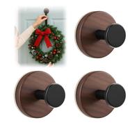 VelvetGlow 3 PCS Appendiabiti per ghirlande con Ventosa su Vetro, finestre e Altre superfici Lisce; Ideale Come Decorazione per Natale, Ringraziamento e Halloween