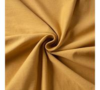VelvetHome Premium Lenzuolo con Angoli Una Piazza e Mezza 140x200 cm Lenzuola 1 Piazza e Mezza Francese in 100% cotone con elastico di prima qualità Lenzuolo sotto con Angoli 140 x 200 Senape
