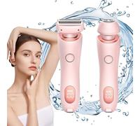 Velvix Smooth Shave Razor, Livora Electric Shaver for Women, Livora Silk Glide Pro Electric Shaver for Women, 2 In 1 Double Head Shaver Razors, Ipx7 Waterproof Wet & Dry (Pink)