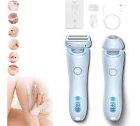Velvix Smoothshave Razor, Velvix Electric Razor, 2 in 1 Electric Shaver for Women, Ipx7 Waterproof Wet & Dry Bikini Trimmer, Full Body Wet and Dry Shaver (Blue)