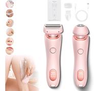 Velvix Smoothshave Razor, Velvix Electric Razor, 2 in 1 Electric Shaver for Women, Ipx7 Waterproof Wet & Dry Bikini Trimmer, Full Body Wet and Dry Shaver (Pink)