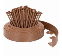 Velway Bordo Giardino Flessibile, Marrone, 10m, Altezza 5cm
