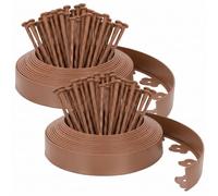 Velway Bordo Giardino Flessibile, Marrone, 20m, Altezza 5cm