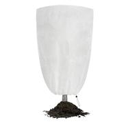 Velway Cappuccio Protezione Piante 80×100 cm 80 g/m² Copertura Antigelo in Tessuto Non Tessuto con Cerniera e Coulisse, Protezione Invernale Riutilizzabile Contro Freddo, Vento e Neve