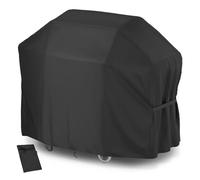 Velway Copertura Barbecue da Esterno 132x68x109cm - Impermeabile Telo Copri Barbecue Antivento Protettivo Per BBQ Grill - Anti Polvere Neve Pioggia Feci di Uccelli Sole - Nero