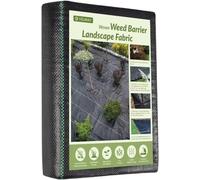 Velway Telo Pacciamatura 1,2x15M - 100g/m² Telo Anti Erbacce per Orto, Giardino, Tessuto Permeabile all'Acqu, Stabilizzazione ai Raggi UV,Barriere Contro Le Erbe Infestanti