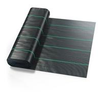 Velway Telo Pacciamatura 3x10M - 100g/m² Telo Anti Erbacce per Orto, Giardino, Tessuto Permeabile all'Acqu, Stabilizzazione ai Raggi UV,Barriere Contro Le Erbe Infestanti