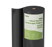 Velway Telo Pacciamatura 50g/m² 1x50m - Tessuto Non Tessuto Anti Erbacce, Permeabile all'Acqua, Resistente ai Raggi UV, Barriere Contro Le Erbe Infestanti, Rotolo per Orto Giardino e Paesaggistica