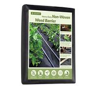 Velway Telo Pacciamatura Non Tessuto - 0,9x15M Telo Anti Erbacce per Orto Giardino - Resistente allo Strappo e Permeabile all'Acqua - Stabilizzazione ai Raggi UV - Barriere Contro Le Erbe Infestanti