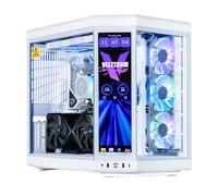 Velztorm Praetix - PC desktop da gaming Y70 Touch con schermo LCD bianco (GeForce RTX 5080 16 GB (> 4090), Intel i9-14900K, DDR5 da 32 GB, SSD PCIe da 2 TB, alimentatore da 1000 W, WiFi 6, Win11Home)
