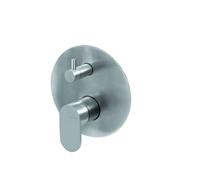 Vema Rubinetterie - Ayas miscelatore deviatore meccanico doccia con corpo incasso in acciaio inox - V28142