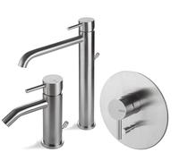 Vema Rubinetterie - TIBER Set miscelatore lavabo alto + bidet + miscelatore doccia con deviatore