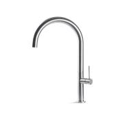 VEMA RUBINETTERIE - TIBER STEEL miscelatore cucina con canna tonda girevole acciaio inox - V20020 : Finitura - acciaio inox