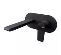 Vema Rubinetterie - Timea Miscelatore lavabo a parete NERO - V16050