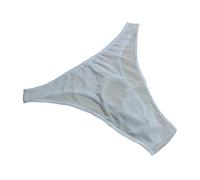 VemeFufu Sexy Slip Tanga Uomo Intimo Perizoma G String Aperto sul Frontale Uomini Hot Vita Bassa Elastici Thong Maschile Mutande Bianco