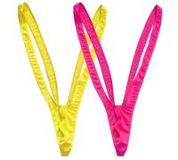 VemeFufu Uomo Sexy String Tanga Perizoma Intimo Uomini Hot Borat Mankini V-Strap Thong Elastici Maschile Mutande Joke Regalo Compleanno Natale Costume per Gli Uomini Taglia Unica