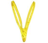 VemeFufu Uomo Sexy String Tanga Perizoma Intimo Uomini Hot Borat Mankini V-Strap Thong Elastici Maschile Mutande Joke Regalo Compleanno Natale Costume per Gli Uomini Taglia Unica