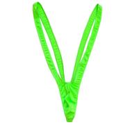 VemeFufu Uomo Sexy String Tanga Perizoma Intimo Uomini Hot Borat Mankini V-Strap Thong Elastici Maschile Mutande Joke Regalo Compleanno Natale Costume per Gli Uomini Taglia Unica