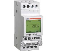 VEMER VE429710 ENERGY-230 D40 - Contatore Energia Elettrica Attiva Monofase Prelevata e Immessa, Misuratore di Consumo Elettrico Digitale con Display LCD, Installazione Barra DIN, Bianco