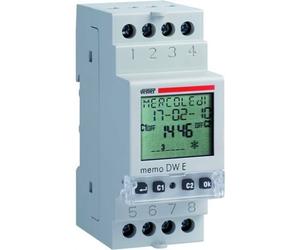 VEMER INTERRUTTORE ORARIO GIORNALIERO E SETTIMANALE 2 MODULI VP871800