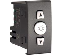 Vemer REGOLATORE 230V NERO PER LED FINO 100 VA E ALOGENE FINO 150W PER SERIE CIVILI
